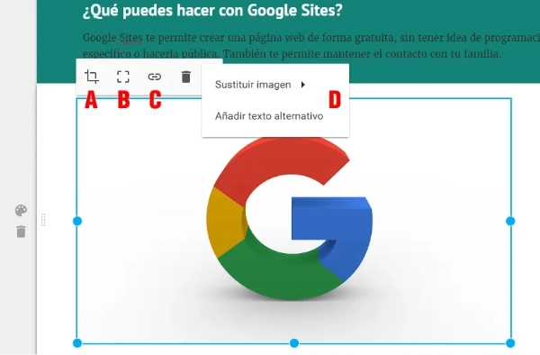 Diseño y personalización de tu página web en Google Sites